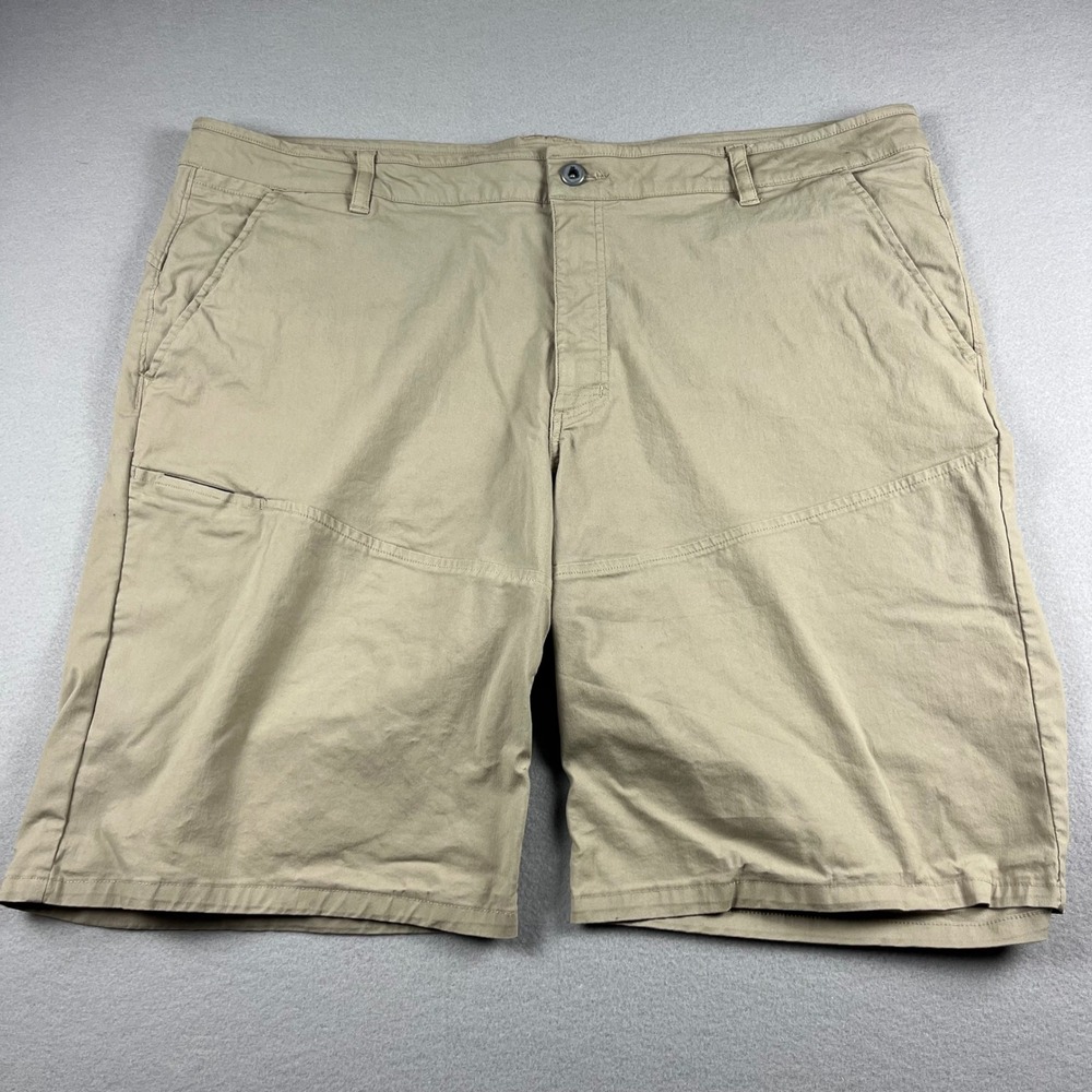 Mountain Hardwear AP Scrambler Shorts Mens 42 Khaki Tan Hiking Climbing Outdoor